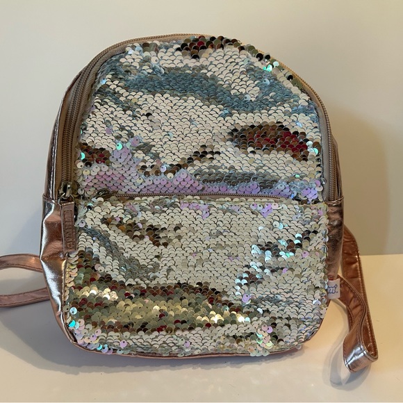 Sequin mini backpack purse - Picture 2 of 12